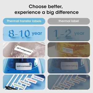 NIIMBOT N1 Colorful Label Stickers, Waterproof and High Temperature Resistance