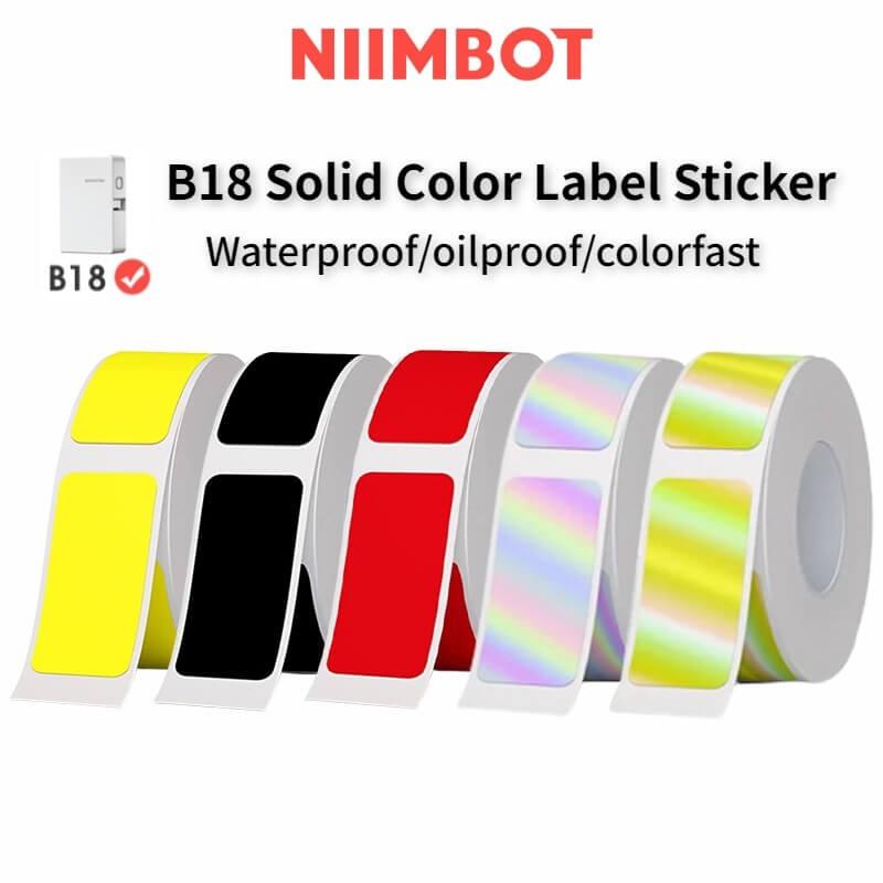 NIIMBOT N1 Colorful Label Stickers, Waterproof and High Temperature Resistance