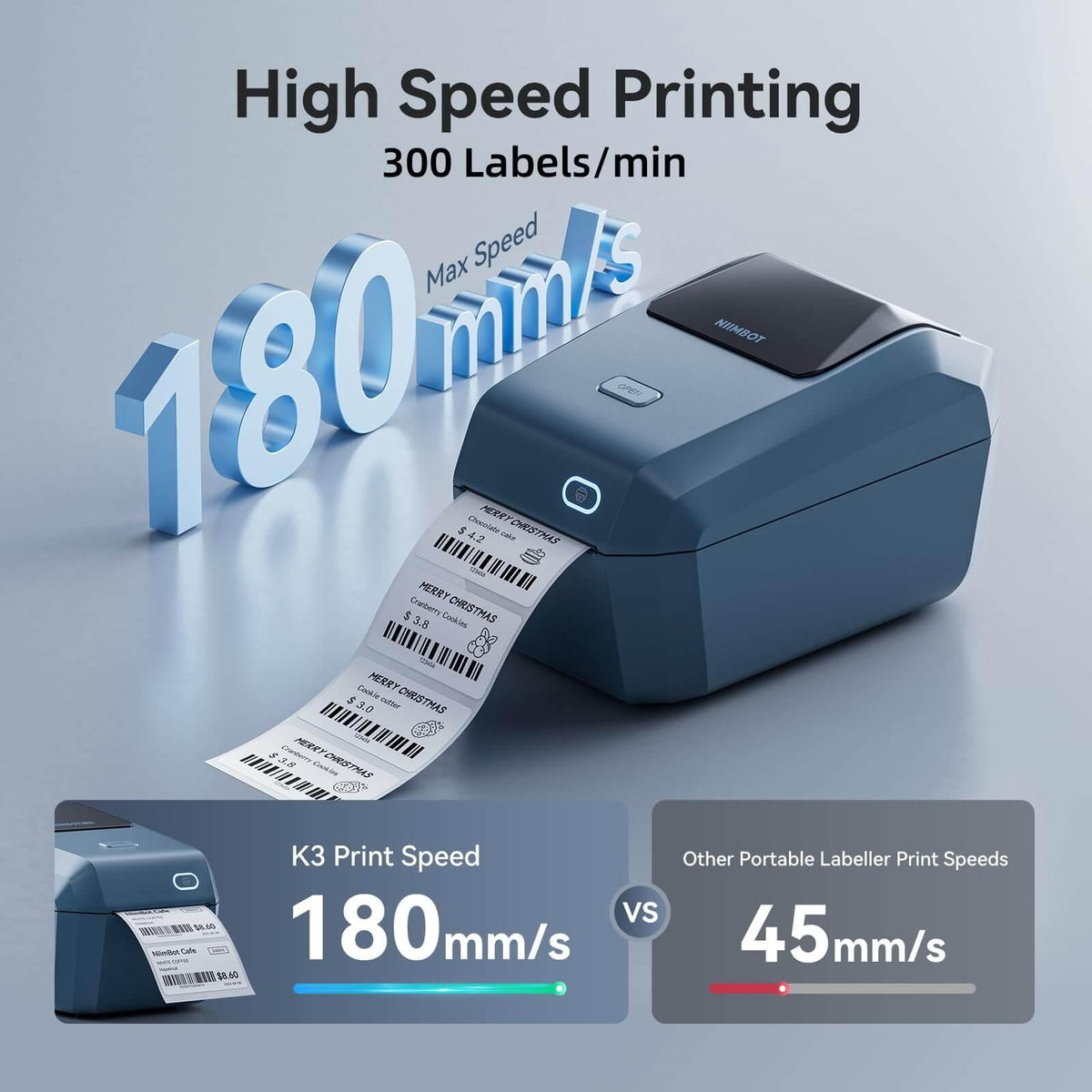NIIMBOT K3 Thermal Inkless Label Maker - Efficiently Tool for Business