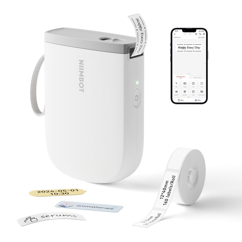 Máy in nhãn NIIMBOT D11 khổ 0,5 inch kèm nhãn