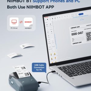 NIIMBOT B1 Inkless Thermal Label Printer, Create Professional Business Labels with Ease