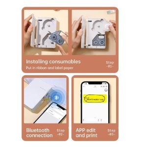 NIIMBOT N1 Pure Color Label Stickers, Durable PET Material, No Fading