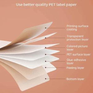 NIIMBOT N1 Pure Color Label Stickers, Durable PET Material, No Fading