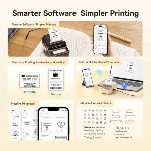 NIIMBOT B21 Pro 300dpi Label Printer, Photo Printing, Bluetooth Connection for Notes,Photos, Study Graphics, Memo Maker