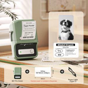 NIIMBOT B21 Pro 300dpi Label Printer, Photo Printing, Bluetooth Connection for Notes,Photos, Study Graphics, Memo Maker