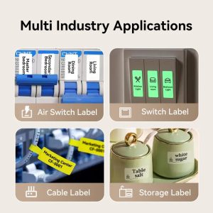 NIIMBOT D110 Upgraded Thermal Switch Mini Label Maker Bluetooth for Office Home School