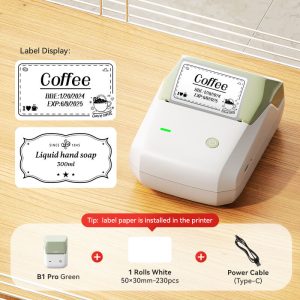 NIIMBOT B1 Pro Label Maker, 300DPI HD Label Printer, Ideal for Flower Price Tags, Bouquet & Floral Decor