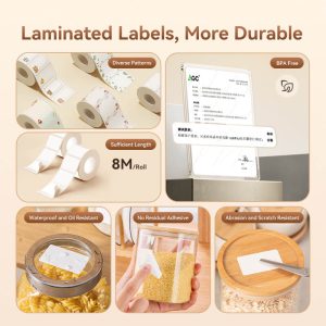 NIIMBOT B2 Label Maker, Thermal Label Printer, Portable Inkless Label Makers for Home/Office/Business