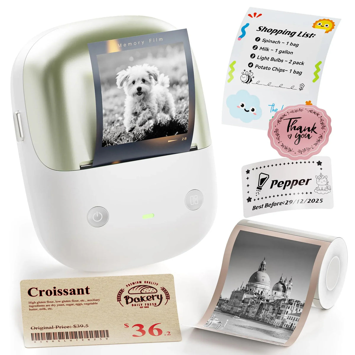 NIIMBOT B2 Pro Photo Maker Machine, 300 DPI High Definition, Portable Thermal Pohoto Printer with Fun APP for Photos, Scrapbook, Home