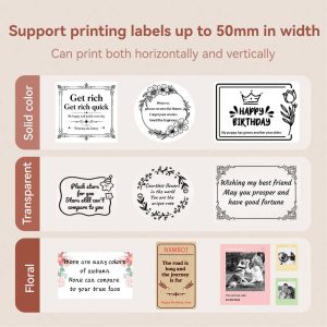 NIIMBOT B1 Pro Label Maker, 300DPI HD Label Printer, Ideal for Flower Price Tags, Bouquet & Floral Decor