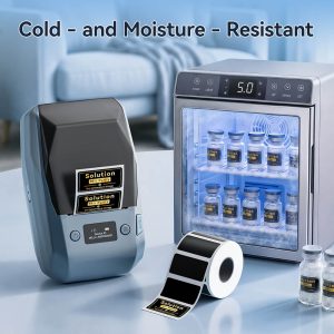 NIIMBOT M2 Black & Gold Label Printer Set: Supports Smart Color Printing Ideal for Various Vial Bottles and Vial Applications