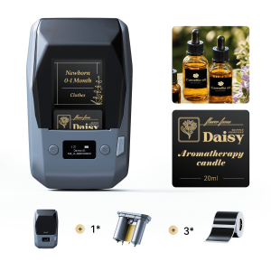NIIMBOT M2 Black & Gold Label Printer Set: Supports Smart Color Printing Ideal for Various Vial Bottles and Vial Applications