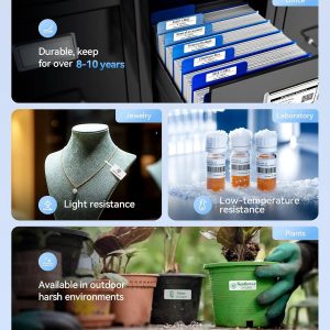 NIIMBOT Compatible N1 Labeling Ribbon, Replacement Refill Tapes