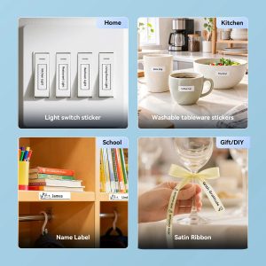 NIIMBOT Compatible N1 Labeling Ribbon, Replacement Refill Tapes