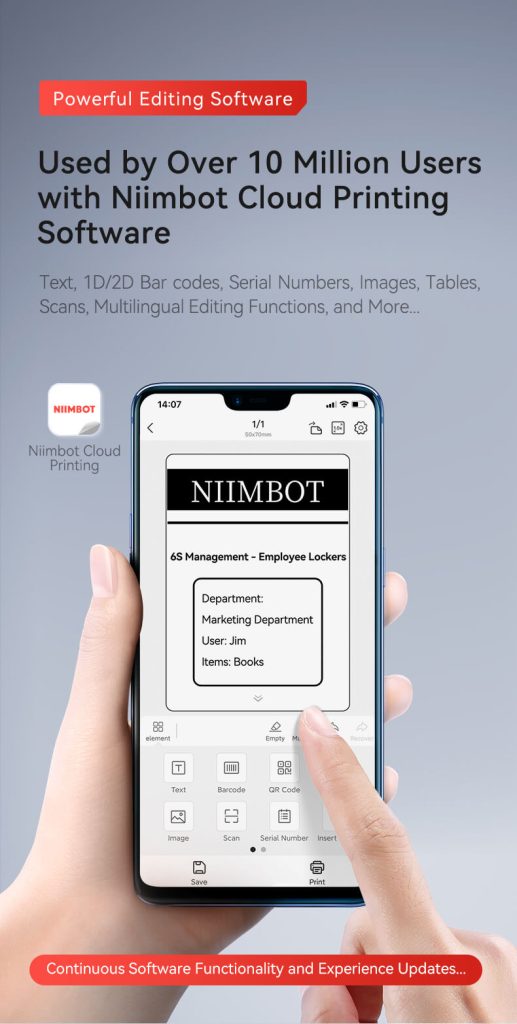 Máy in nhãn truyền nhiệt NIIMBOT M2