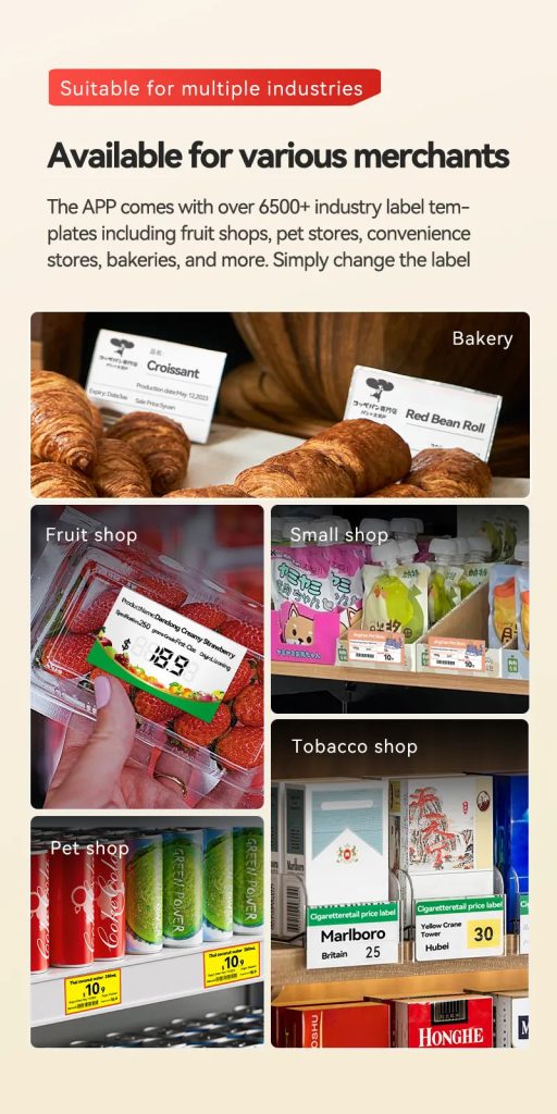 NIIMBOT B4 Inkless Thermal Label Maker for Supermarket/Retail