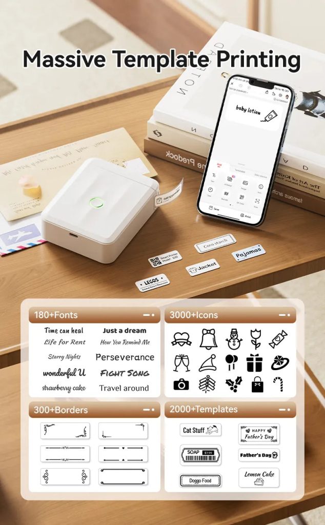 NIIMBOT D110 Upgraded Thermal Switch Mini Label Maker