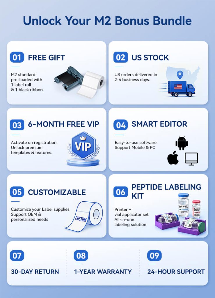 Máy in nhãn truyền nhiệt NIIMBOT M2